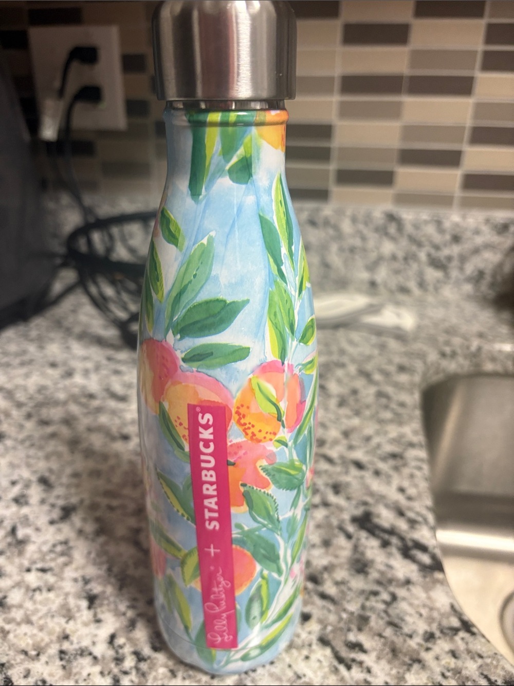 Starbucks + Lilly Pulitzer  Floral Stainless Bottle